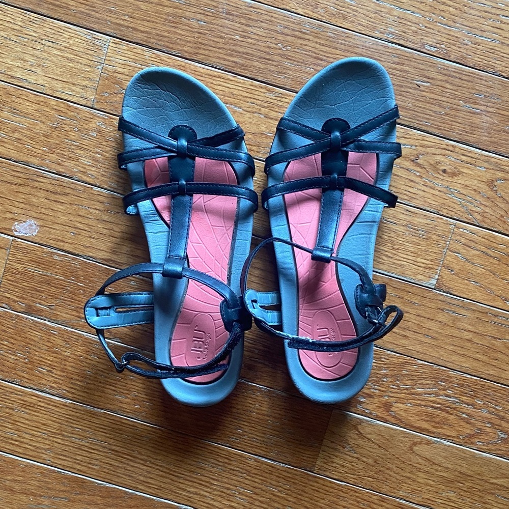 Black Strappy Sandals